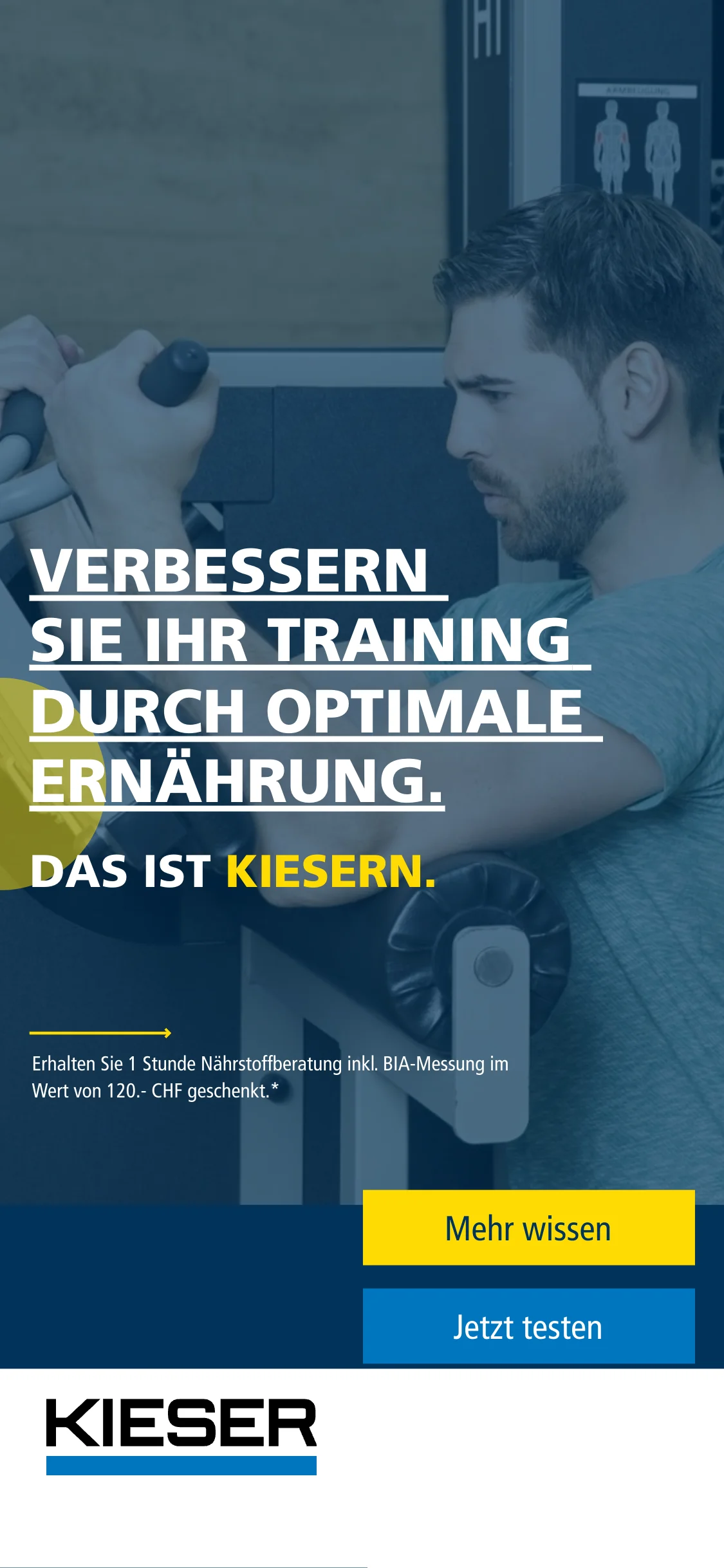 Kieser Training AG I Landing Page I Abr 24 I V1