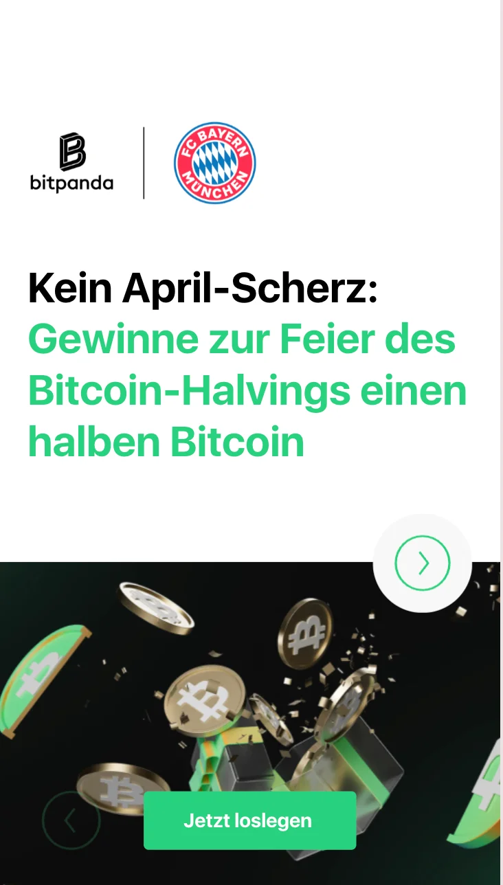 bitpanda win half a Bitcoin DE