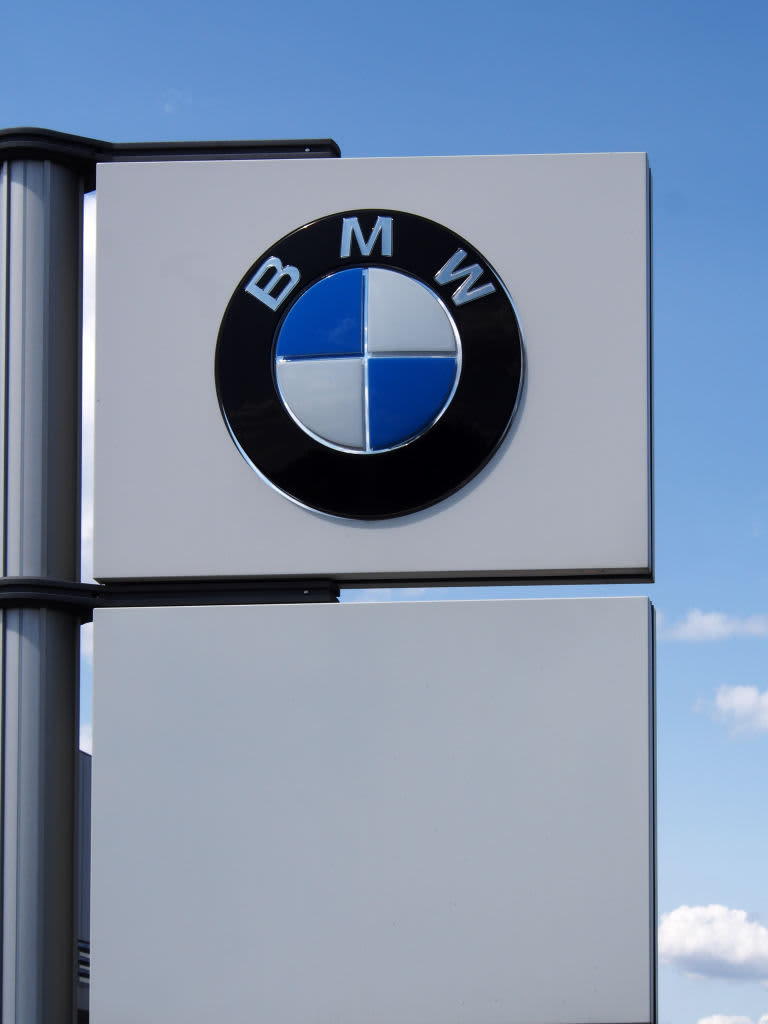 BMW dealership sign