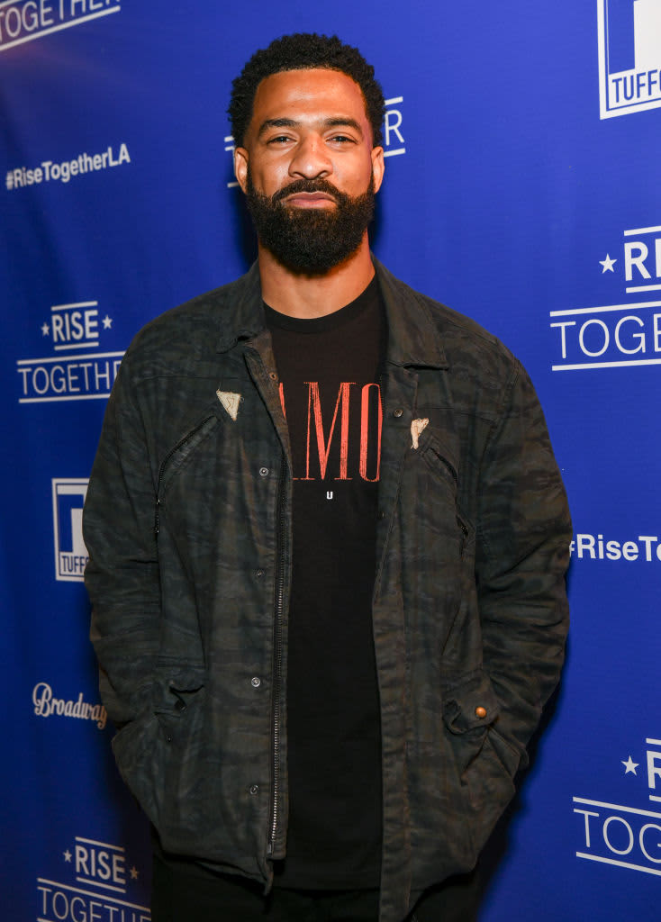 LOS ANGELES, CALIFORNIA - AUGUST 26: Spencer Paysinger attends Rise Together, Civic Non-Profit, Hosts Night of Music and Poetry Written and Directed by Artist Halla at Globe Theatre Los Angeles on August 26, 2021 in Los Angeles, California. (Photo by Rodin Eckenroth/Getty Images)