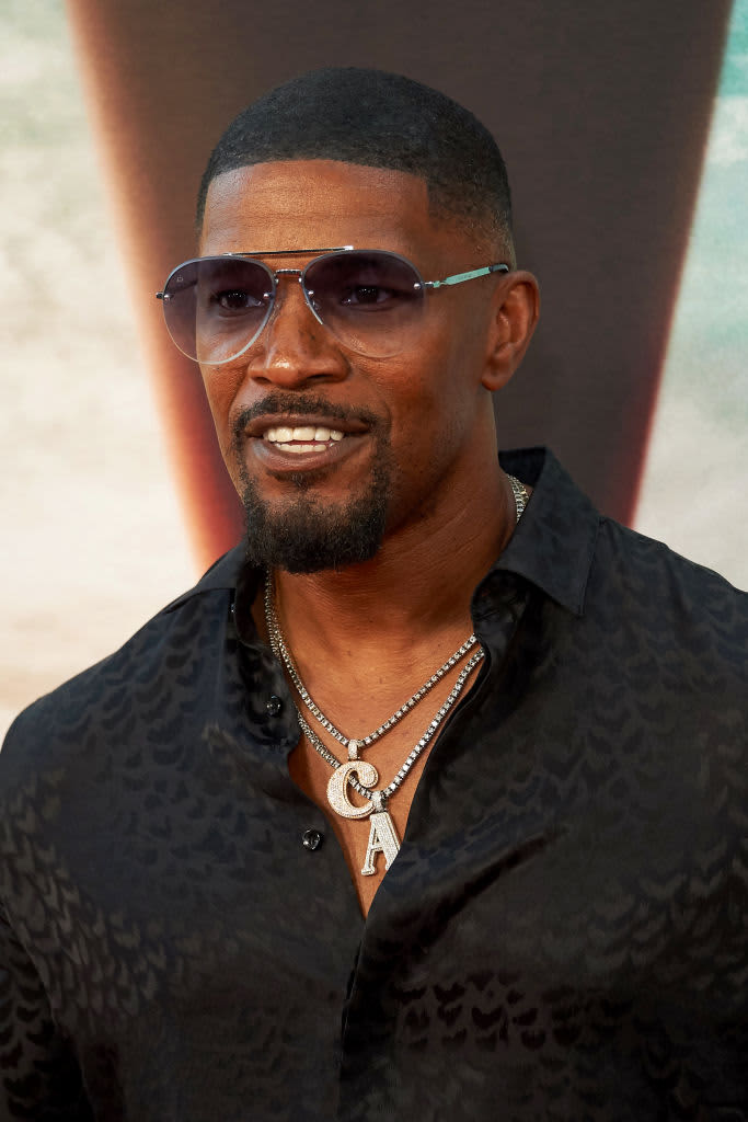 LOS ANGELES, CALIFORNIA - AUGUST 10: Jamie Foxx attends the world premiere Of Netflix's "Day Shift" - Arrivals at Regal LA Live on August 10, 2022 in Los Angeles, California. (Photo by Unique Nicole/WireImage)