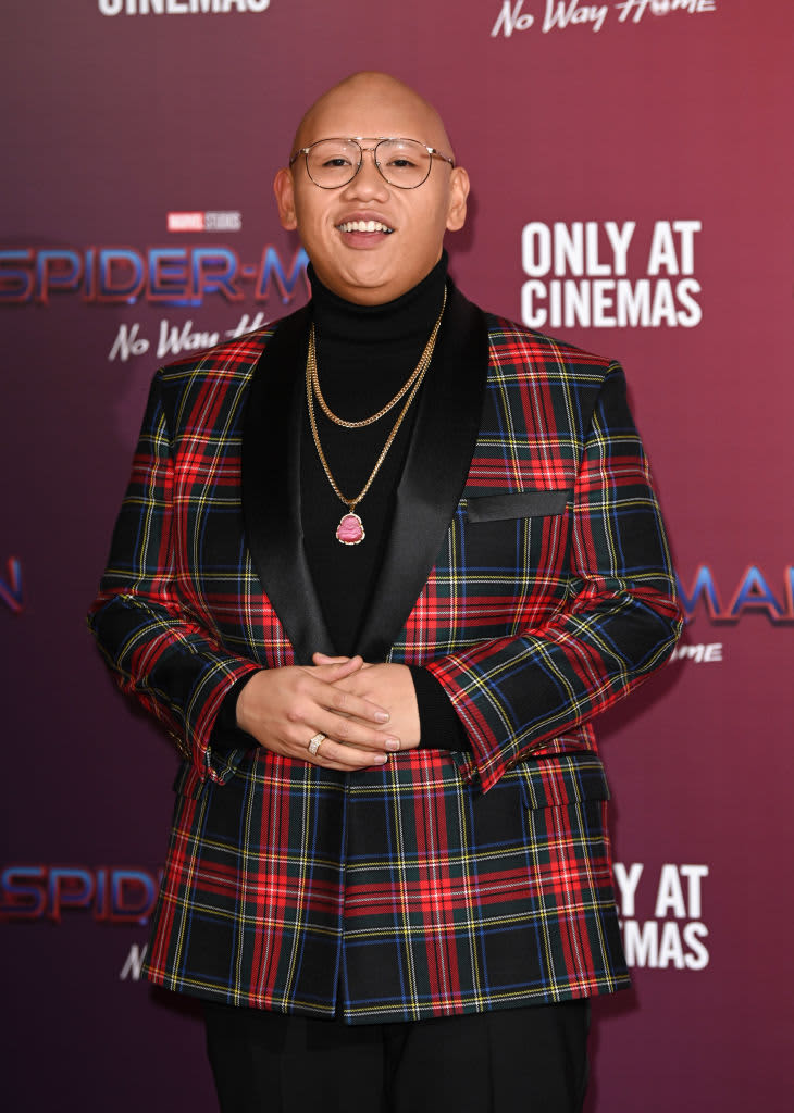 LONDON, ENGLAND - DECEMBER 05: Jacob Batalon attends a photocall for "Spiderman: No Way Home" at The Old Sessions House on December 05, 2021 in London, England. (Photo by Karwai Tang/WireImage)
