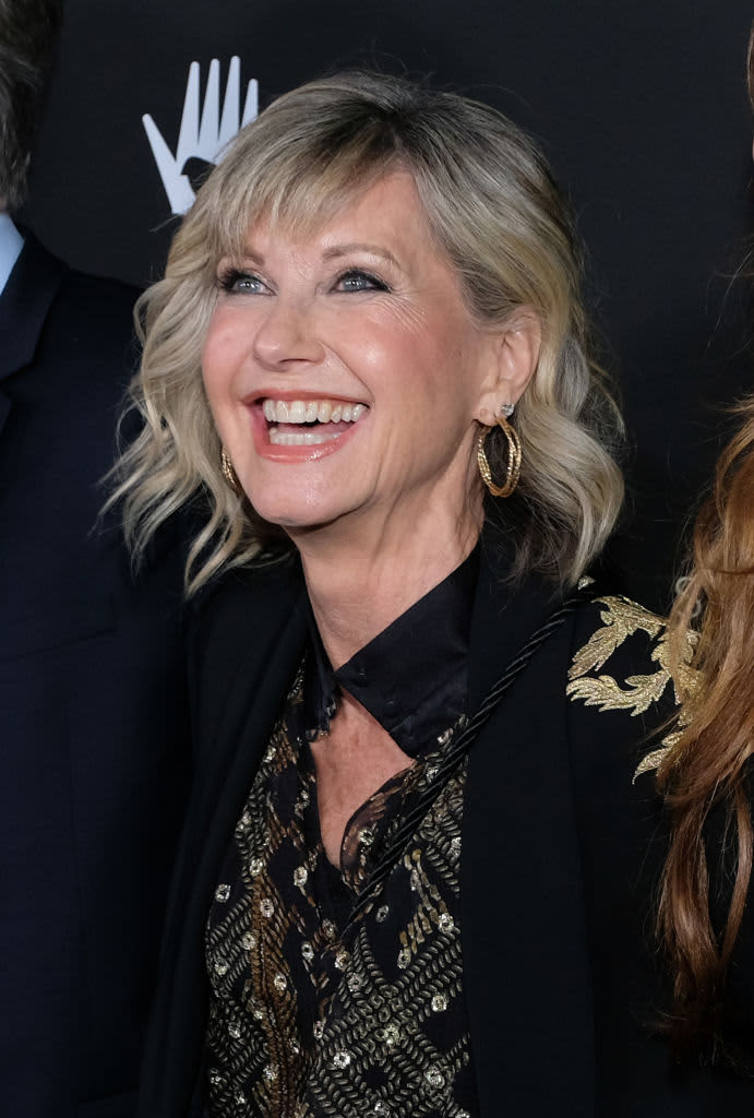 BEVERLY HILLS, CALIFORNIA - JANUARY 25: Olivia Newton-John attends G'Day USA 2020 at Beverly Wilshire, A Four Seasons Hotel on January 25, 2020 in Beverly Hills, California. (Photo by Sarah Morris/Getty Images)