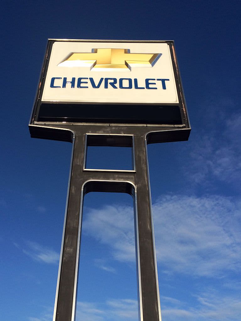 Santa Clara, CA, USA - January 14, 2021: Chevrolet dealership and service. American automobile division of General Motors Company