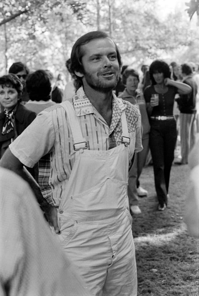 Jack Nicholson during Jack Nicholson Sighting - February 12, 1975 in New York City, United States. (Photo by Tom Wargacki/WireImage)