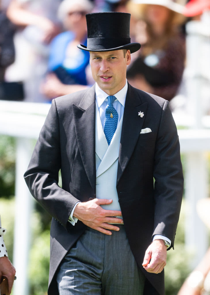ASCOT, ENGLAND - JUNE 17: Prince William, Duke of Cambridge attends Royal Ascot at Ascot Racecourse on June 17, 2022 in Ascot, England. (Photo by Samir Hussein/WireImage)