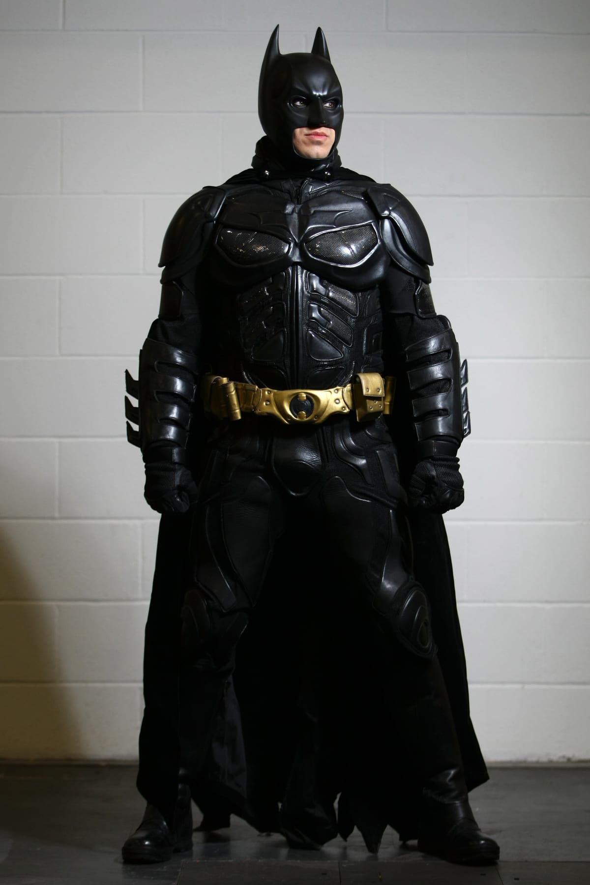 LONDON, ENGLAND - FEBRUARY 23:  An actor dressed as Batman poses for a photo at the London Super Comic Convention at the ExCeL Centre on February 23, 2013 in London, England. Enthusiasts at the Comic Convention are encouraged to wear a costume of their favourite comic character and flock to the ExCeL to gather all the latest news in the world of comics, manga, anime, film, cosplay, games and cult fiction.  (Photo by Jordan Mansfield/Getty Images)