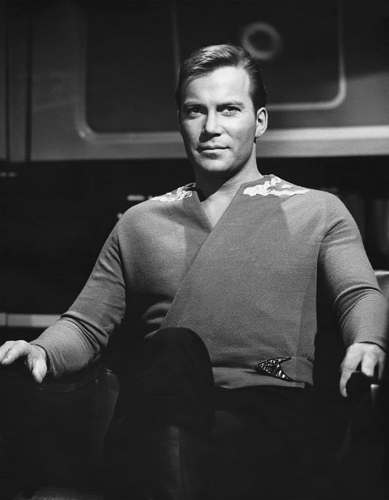 William Shatner played James T. Kirk, the captain of the Starship Enterprise in the American TV series Star Trek.