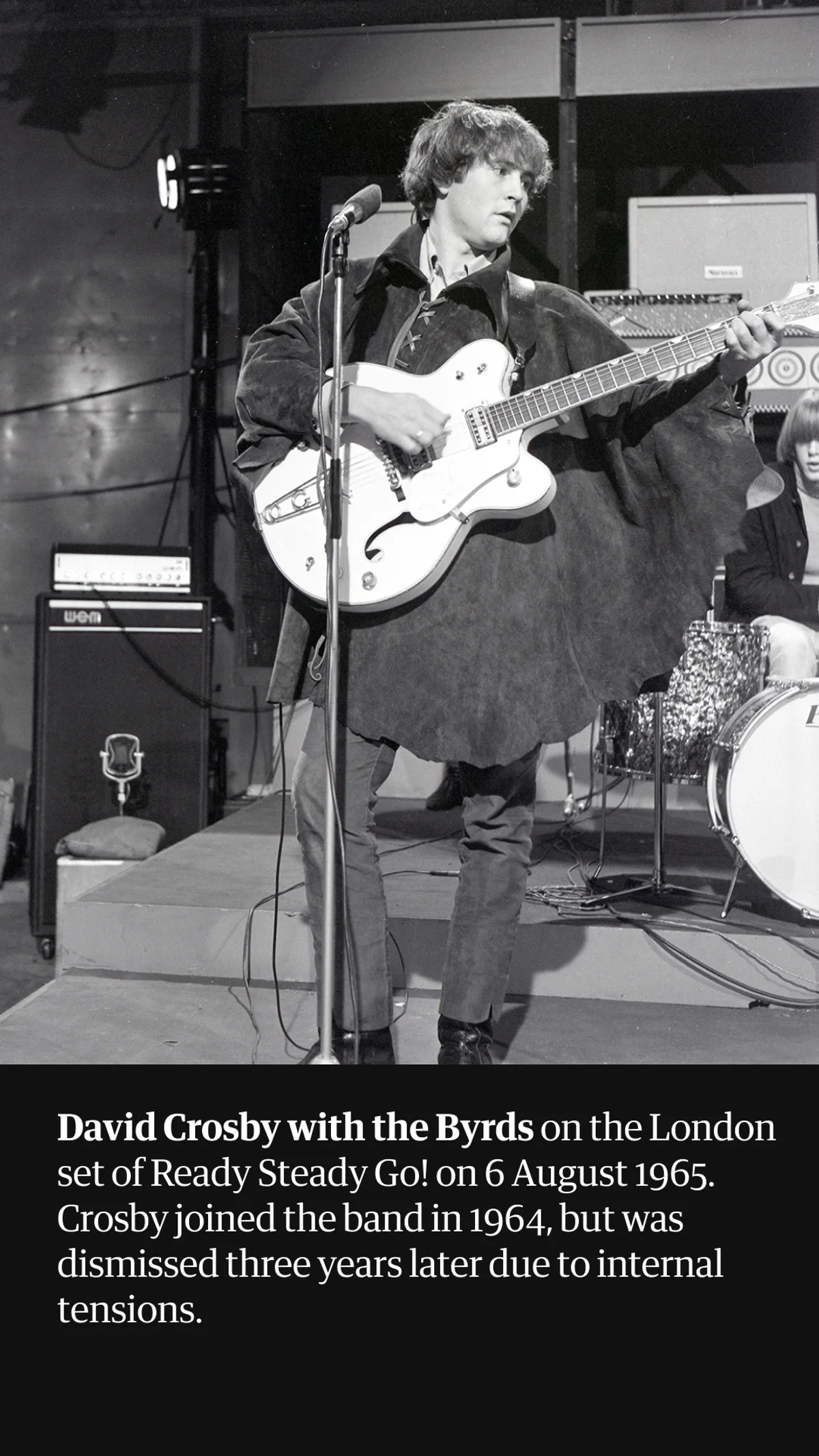 David Crosby: co-founder of the Byrds and Crosby, Stills & Nash – a life in pictures