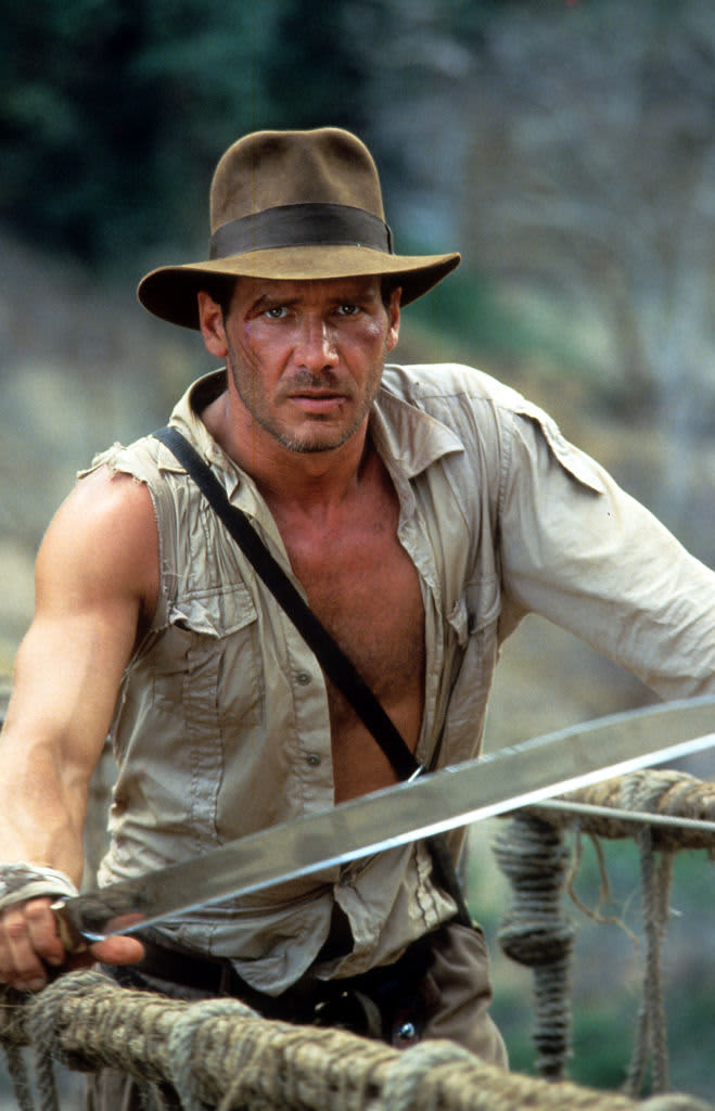 Harrison Ford in a scene from the film 'Indiana Jones And The Temple Of Doom', 1984. (Photo by Paramount/Getty Images)