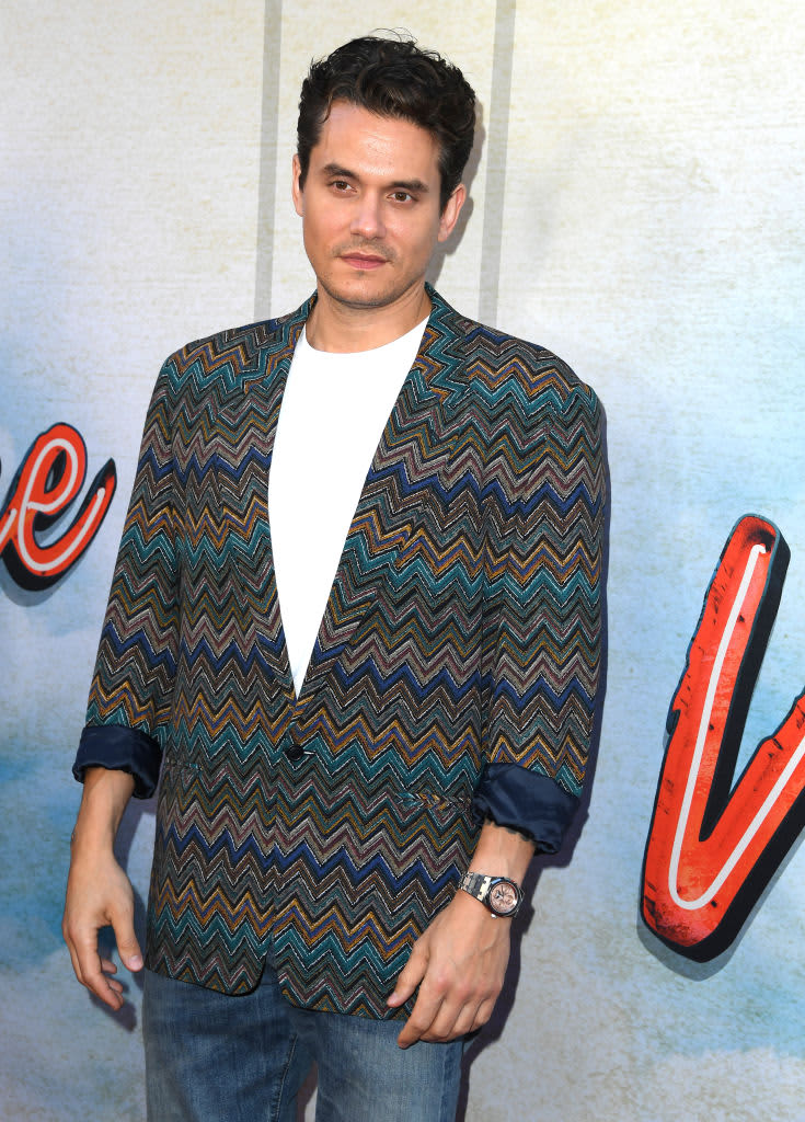 LOS ANGELES, CALIFORNIA - JULY 25:  John Mayer arrives at the Los Angeles Premiere Of Focus Features' "Vengeance"at Ace Hotel on July 25, 2022 in Los Angeles, California. (Photo by Steve Granitz/FilmMagic)