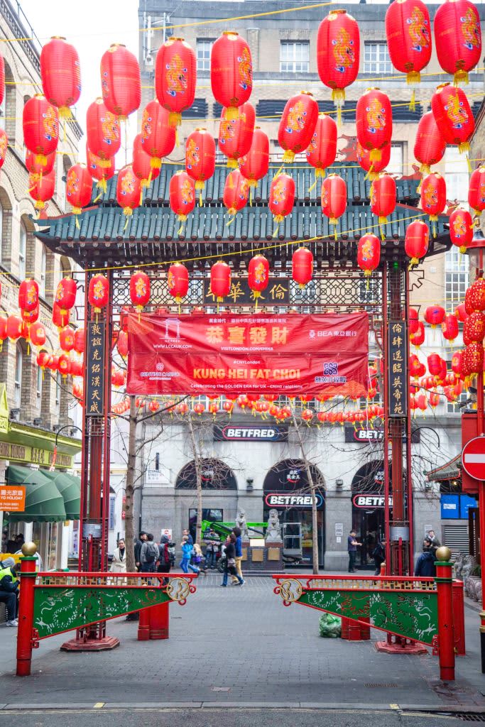 Chinatown in London, United Kingdom. Since the beginning of the 20th century, the Chinese populations was concentrated in that area. It is located in the City of Westminster, London between Soho and Theatreland. (Photo by Nicolas Economou/NurPhoto via Getty Images)