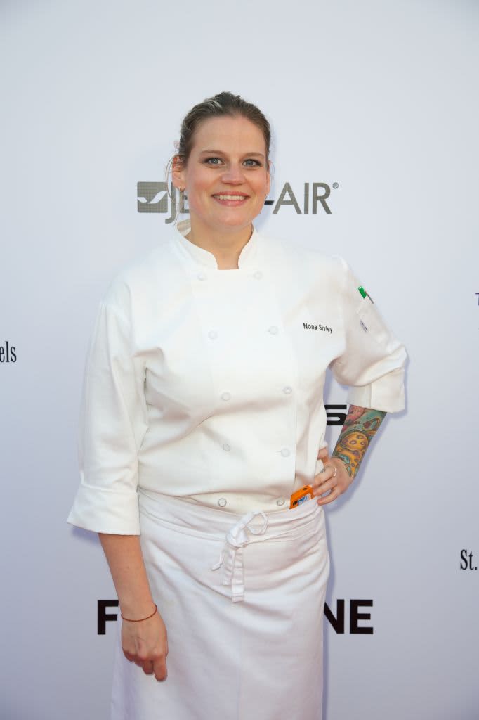 LOS ANGELES, CA - AUGUST 09:  Chef Nona Sivley attends the Los Angeles Food & Wine Festival at Nokia Plaza L.A. LIVE on August 9, 2012 in Los Angeles, California.  (Photo by Earl Gibson III/WireImage)