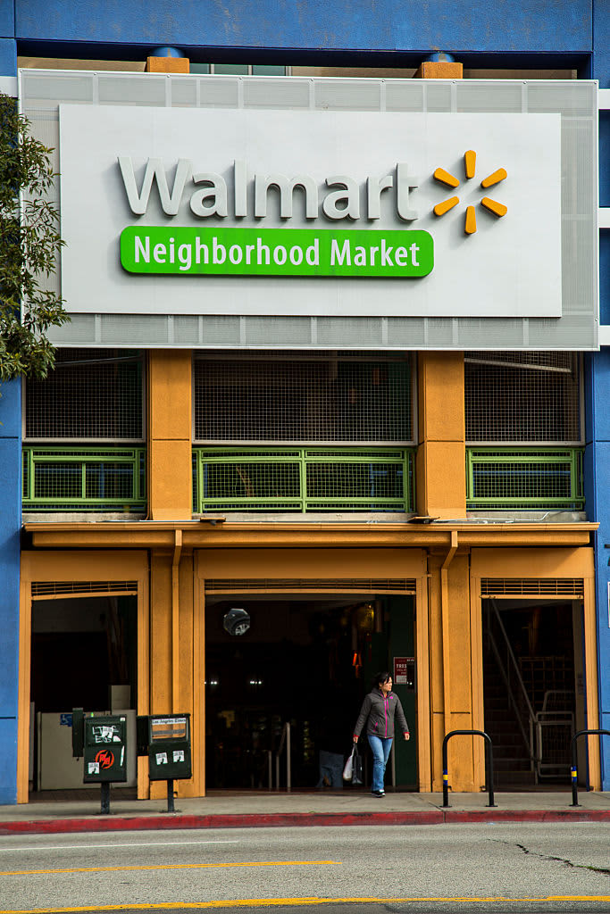SHENZHEN, CHINA - DECEMBER 07: Walmart's first Chinese mainland store is closed on December 7, 2021 in Shenzhen, Guangdong Province of China. Walmart closes its first store in the Chinese mainland on Tuesday. (Photo by VCG/VCG via Getty Images)