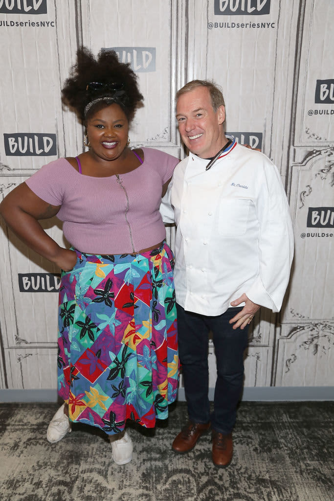 NEW YORK, NY - JULY 09:  Nicole Byer and Jacques Torres visit Build Series to discuss the TV series "Nailed It" at Build Studio on July 9, 2018 in New York City.  (Photo by Manny Carabel/WireImage)