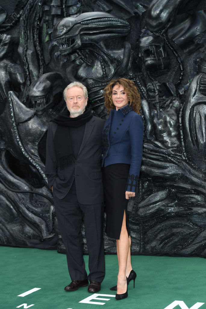 LONDON, ENGLAND - MAY 04:  Ridley Scott and Giannina Facio attend the World Premiere of "Alien: Covenant" at Odeon Leicester Square on May 4, 2017 in London, England.  (Photo by Karwai Tang/WireImage)
