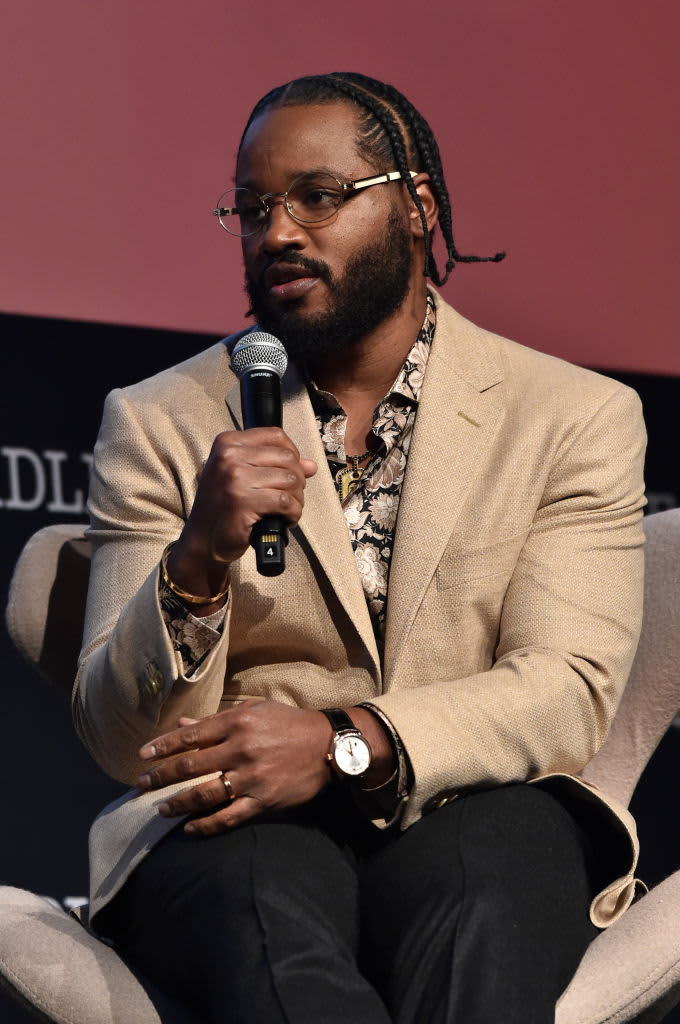 MEXICO CITY, MEXICO - NOVEMBER 09: Director Ryan Coogler poses for a photo during the Wakanda Forever Red Carpet in Mexico City at Plaza Satelite on November 09, 2022 in Mexico City, Mexico. (Photo by Agustin Cuevas/Getty Images for Disney)