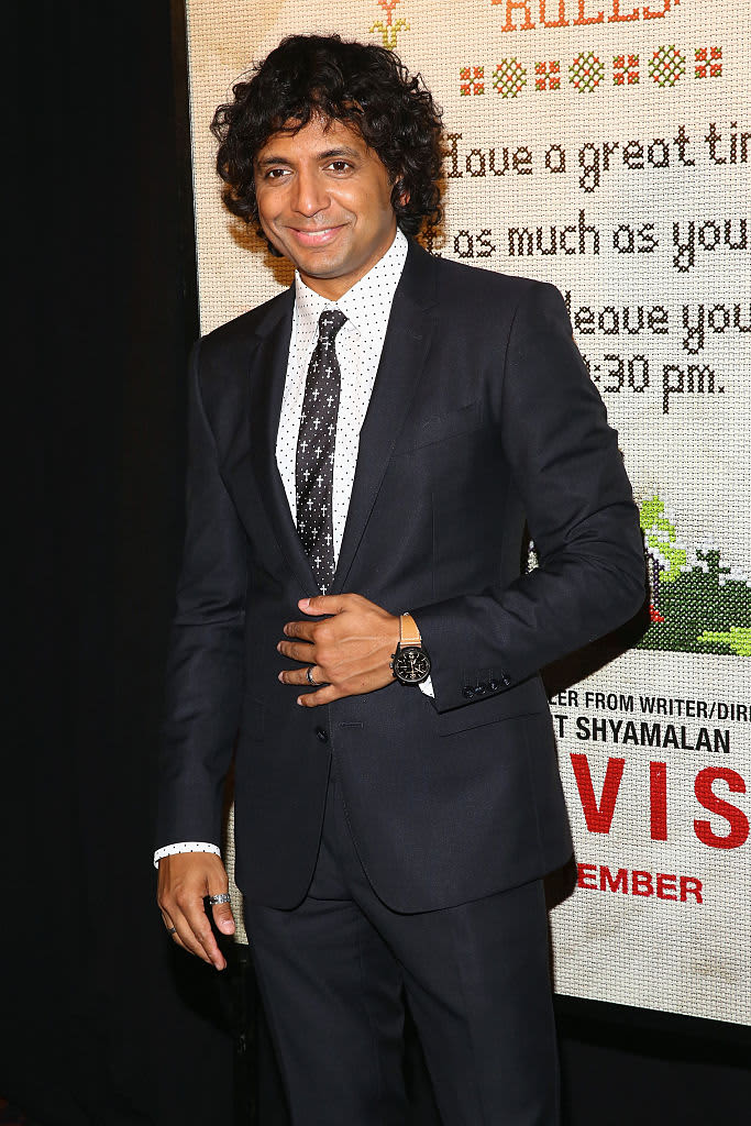 NEW YORK, NY - SEPTEMBER 08:  Writer/director/producer M. Night Shyamalan attends the New York premiere of "The Visit" at Regal Cinemas Union Square on September 8, 2015 in New York City.  (Photo by Astrid Stawiarz/Getty Images)