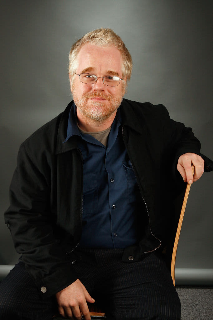 TORONTO, ON - SEPTEMBER 11:  Philip Seymour Hoffman gestures as he attends a media conference at the Toronto International Film Festival for the film "Capote" on September 11, 2005 in Toronto, Canada.  (Photo by Jim Ross/Getty Images)