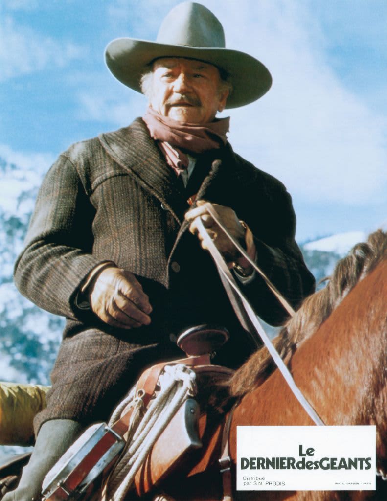 The Shootist, lobbycard, John Wayne, 1976. (Photo by LMPC via Getty Images)