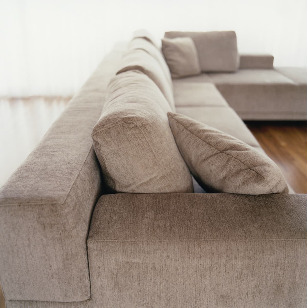 Large modern corner sofa.