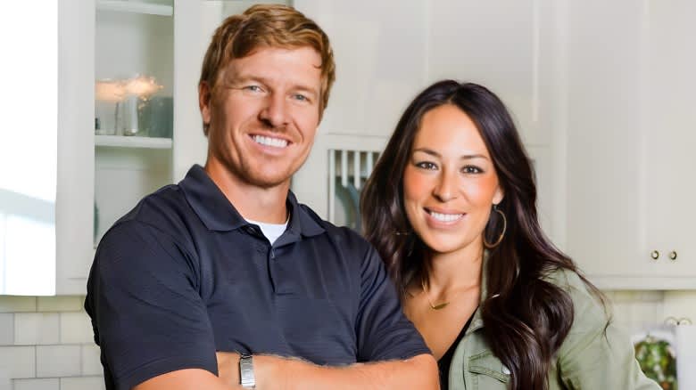 Chip Gaines smiling in a kitchen