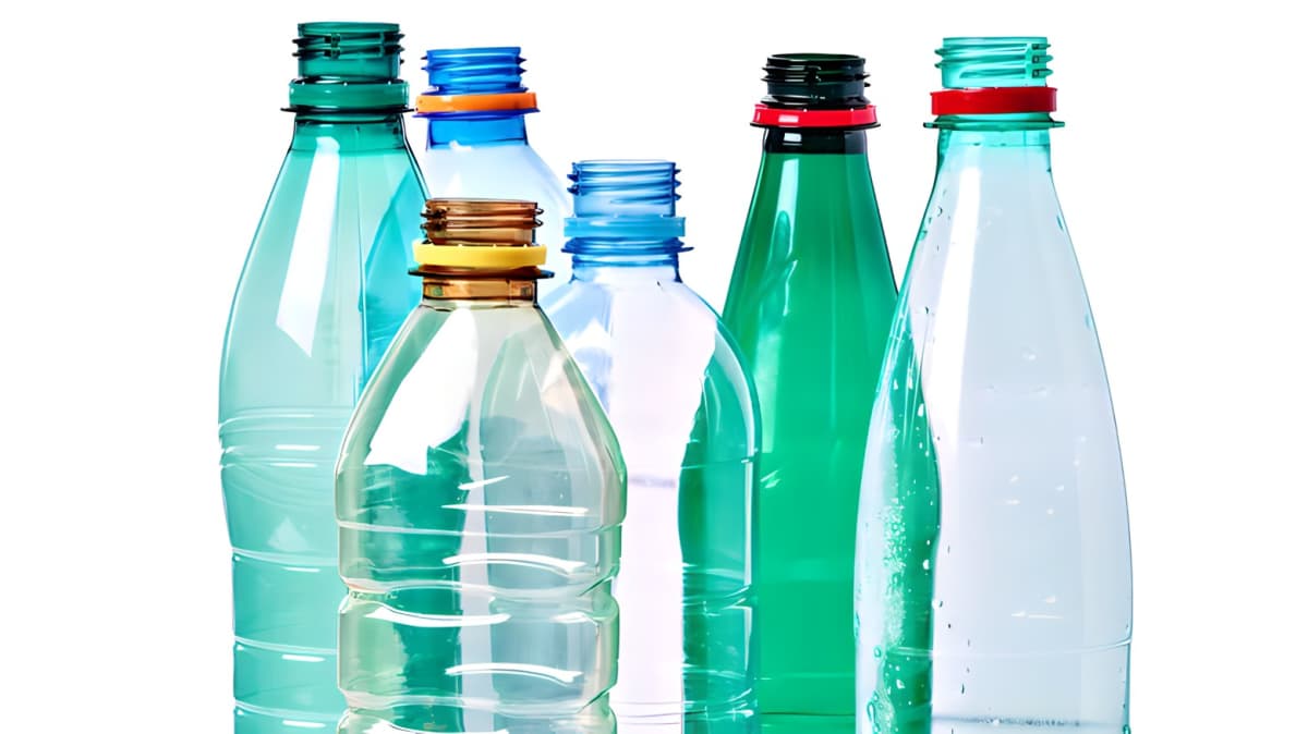 Various empty plastic soda bottles