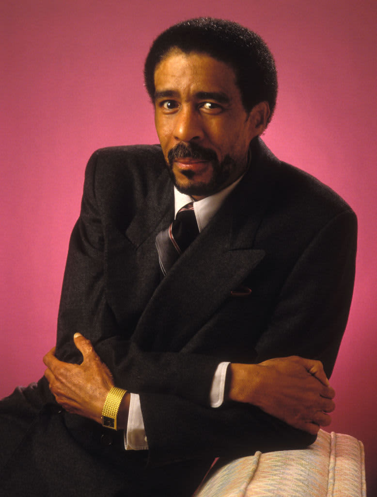 American comedian Richard Pryor he performs a stand-up act for his 'Live on Sunset Strip' special, Los Angeles, California, 1982. (Photo by Fotos International/Archive Photos/Getty Images)