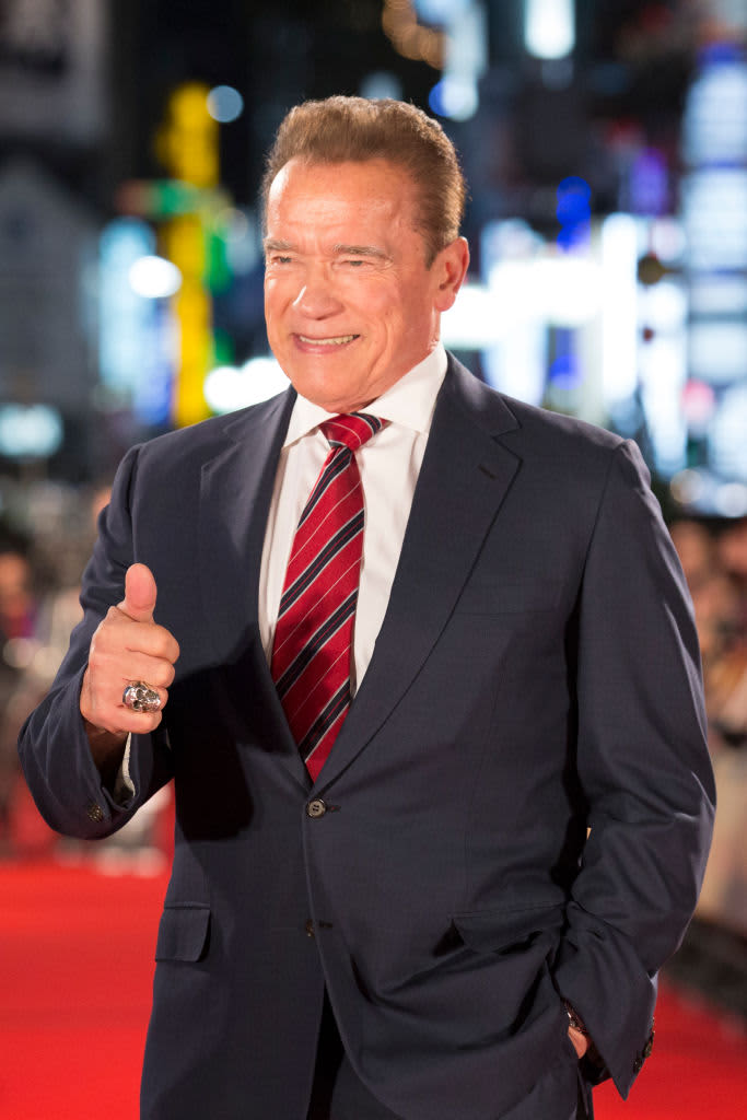 TOKYO, JAPAN - NOVEMBER 06:  Arnold Schwarzenegger attends the Japan premiere of 'Terminator: Dark Fate' on November 6, 2019 in Tokyo, Japan.  (Photo by Jun Sato/WireImage)