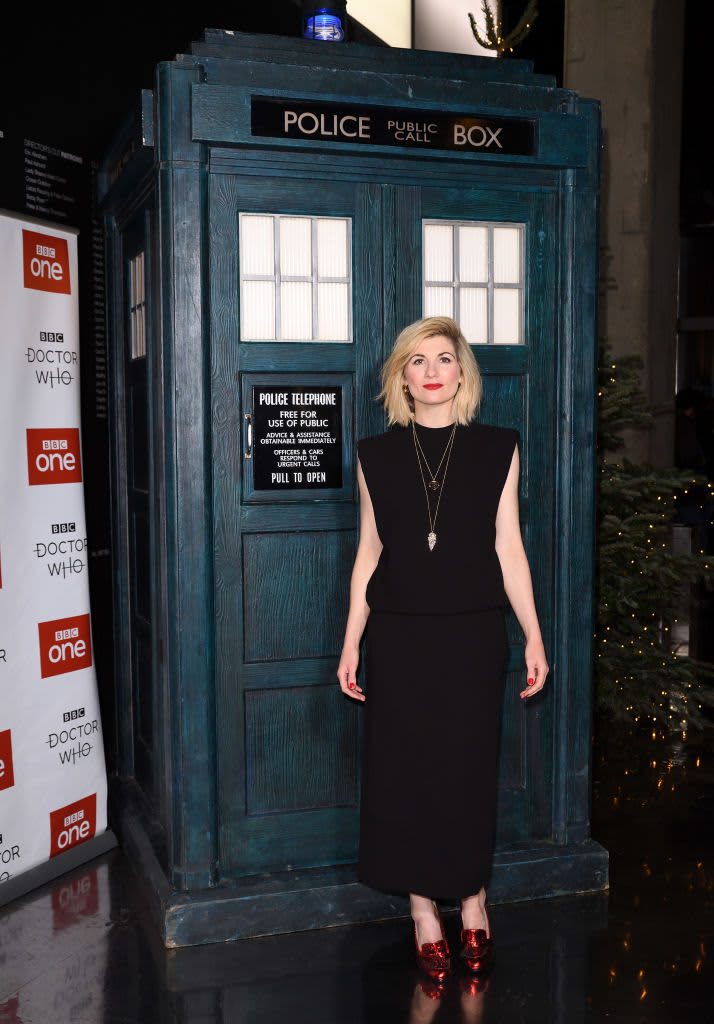 MEXICO CITY, MEXICO - AUGUST 16:  Doctor Who TARDIS is displayed during Doctor Who The World Tour Mexico City press conference at Hilton Centro Histórico hotel on August 16, 2014 in Mexico City, Mexico.  (Photo by Victor Chavez/WireImage)
