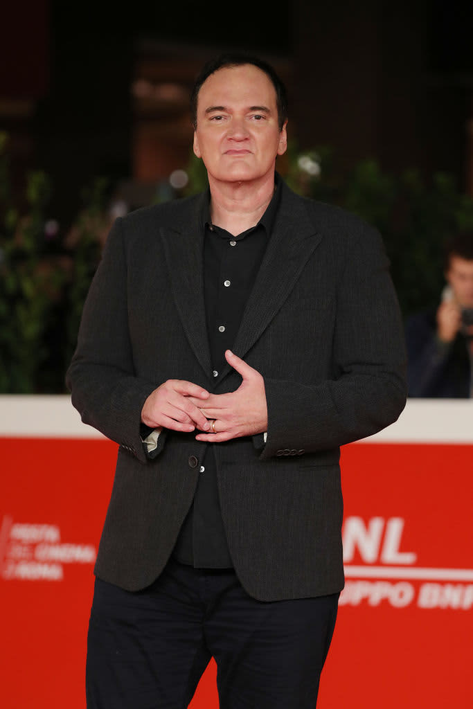 ROME, ITALY - OCTOBER 19: Quentin Tarantino poses for the photographer during the 16th Rome Film Festival on October 19, 2021 in Rome, Italy. (Photo by Vittorio Zunino Celotto/Getty Images for RFF)