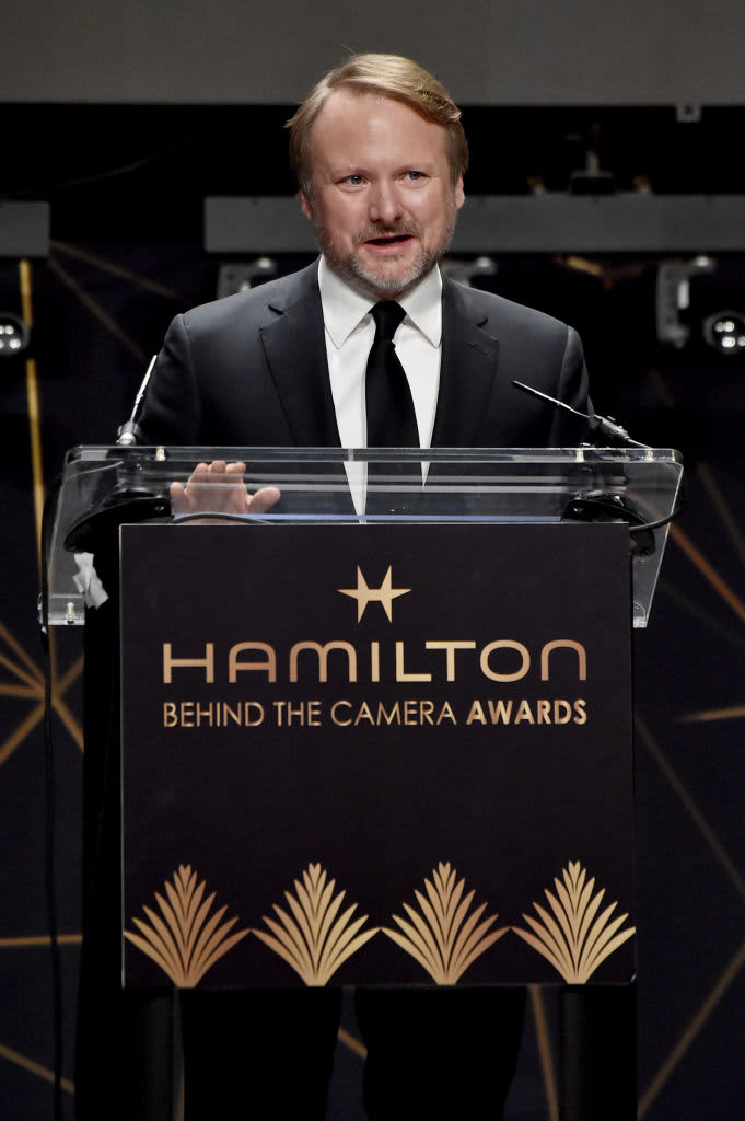 LOS ANGELES, CALIFORNIA - NOVEMBER 05: Rian Johnson accepts the Visionary Award onstage during the 12th Hamilton Behind The Camera Awards hosted by Los Angeles Confidential Magazine, The Premiere Luxury, Lifestyle Publication In Los Angeles, at Avalon Hollywood & Bardot on November 05, 2022 in Los Angeles, California. (Photo by Alberto E. Rodriguez/Getty Images  for Los Angeles Confidential / Hamilton Behind the Camera)