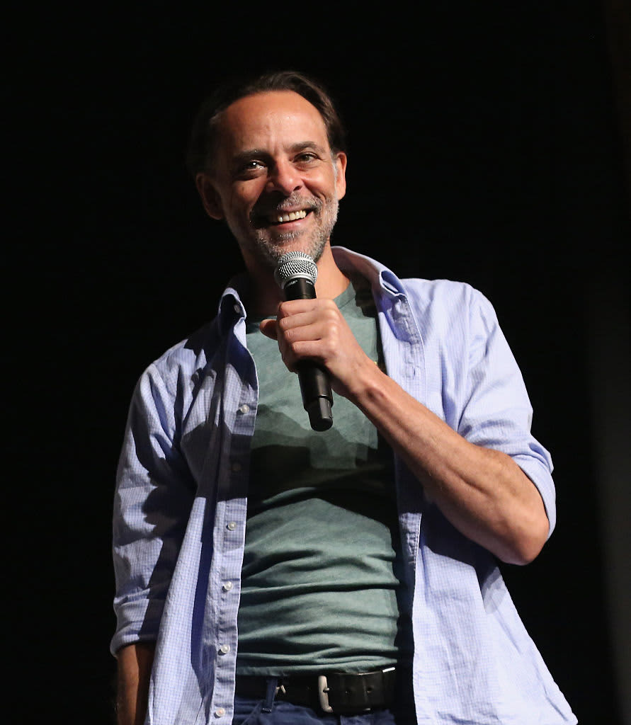 LAS VEGAS, NV - AUGUST 09:  Actor Alexander Siddig, who portrays Dr. Bashir, speaks during the "Star Trek: Deep Space Nine Life" panel at the 14th annual official Star Trek convention at the Rio Hotel & Casino on August 9, 2015 in Las Vegas, Nevada.  (Photo by Gabe Ginsberg/FilmMagic)