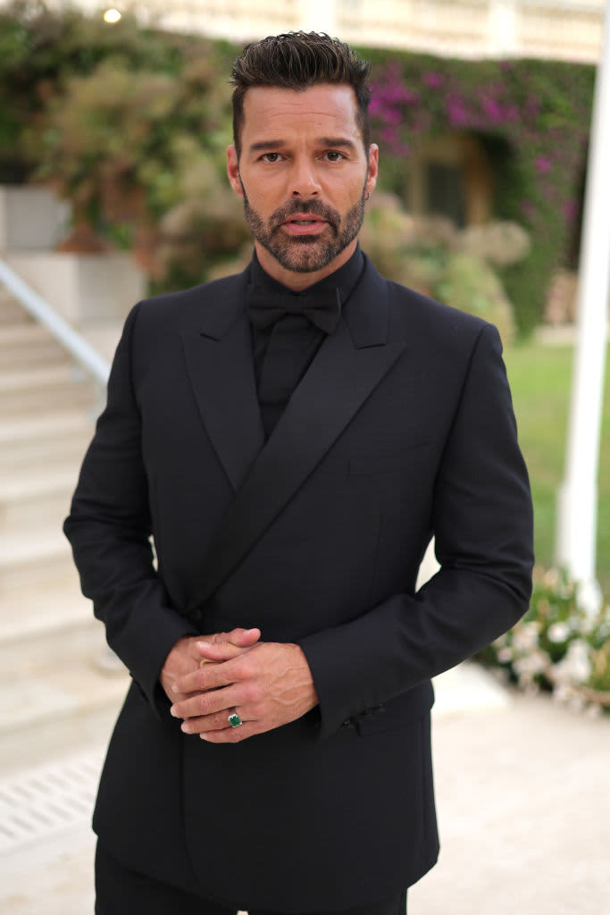 CAP D'ANTIBES, FRANCE - MAY 26: Ricky Martin poses during the amfAR Cannes Gala 2022 at Hotel du Cap-Eden-Roc on May 26, 2022 in Cap d'Antibes, France. (Photo by Pascal Le Segretain/amfAR/Getty Images for amfAR)