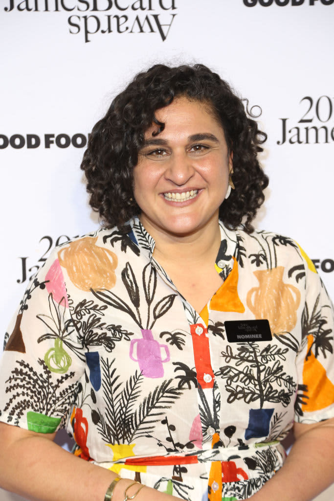 LOS ANGELES, CALIFORNIA - MAY 19: Samin Nosrat speaks attends the Netflix FYSEE Food Day at Raleigh Studios on May 19, 2019 in Los Angeles, California. (Photo by Erik Voake/Getty Images for Netflix)