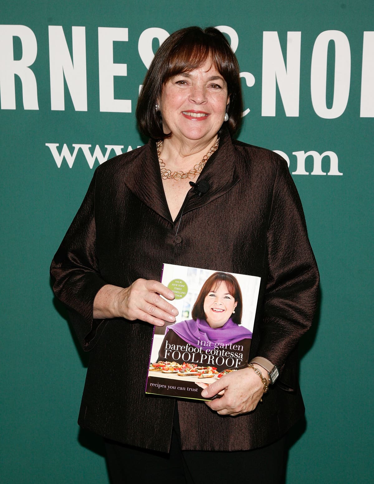 Ina Garten smiling at Barnes and Noble event