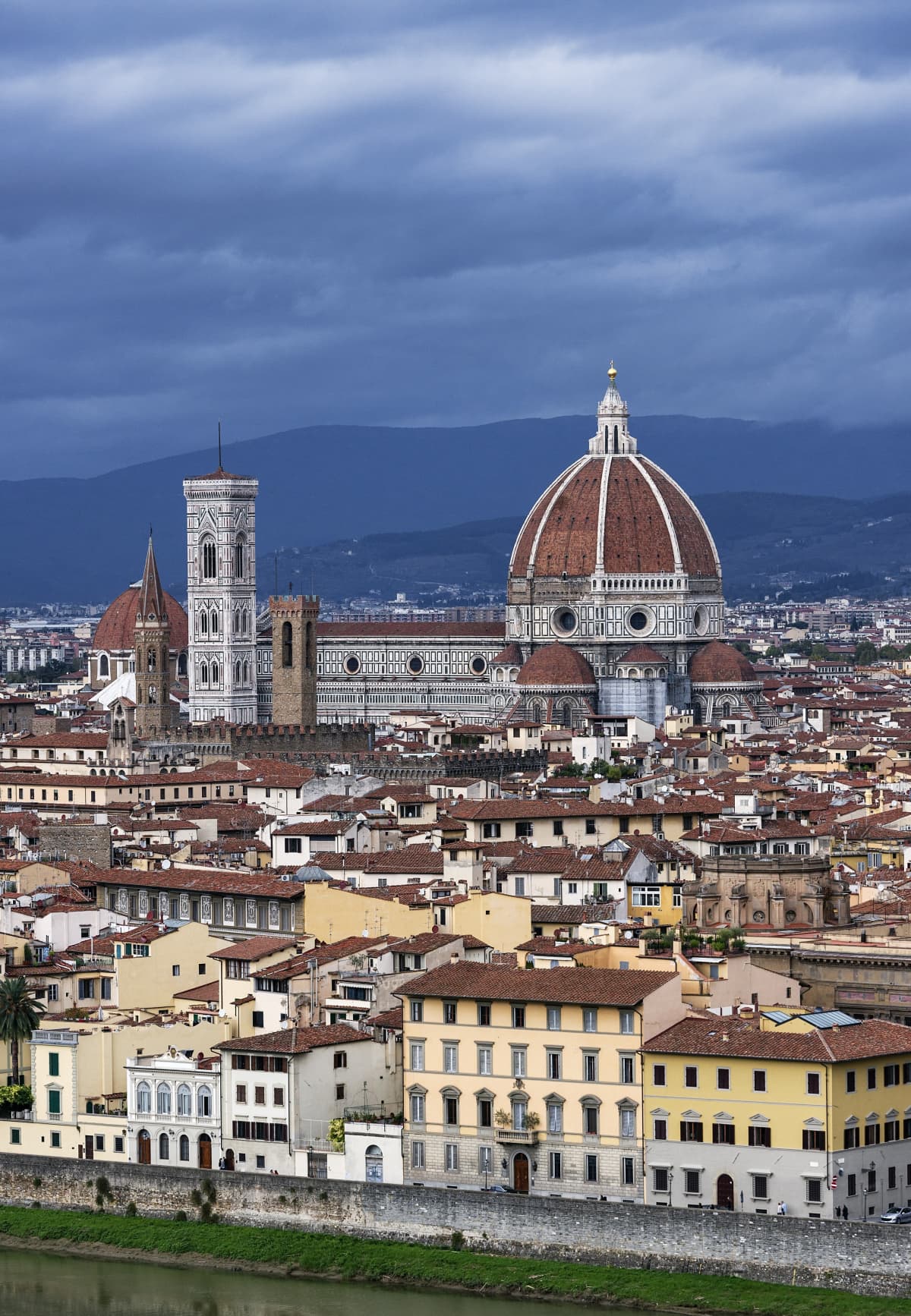FLORENCE, TUSCANY, ITALY - 2013/11/03: Panoramic view of city and the Duomo architecture. (Photo by John Greim/LightRocket via Getty Images)