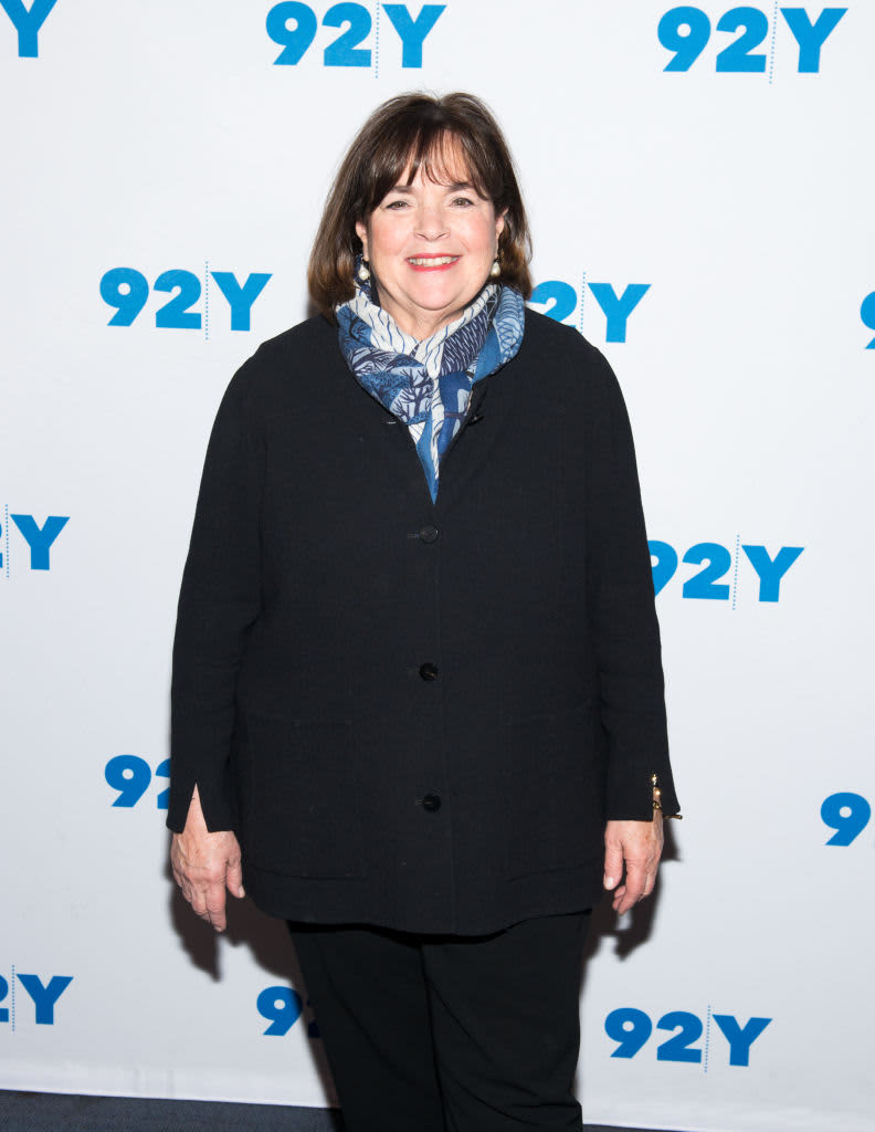 Ina Garten smiling with white background