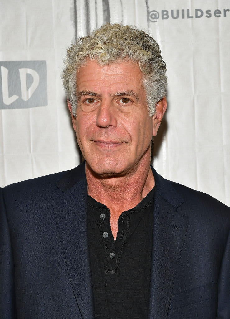 NEW YORK, NY - OCTOBER 30:  Author/TV personality Anthony Bourdain visits Build to discuss the Balvenie's "Raw Craft"  at Build Studio on October 30, 2017 in New York City.  (Photo by Slaven Vlasic/Getty Images)