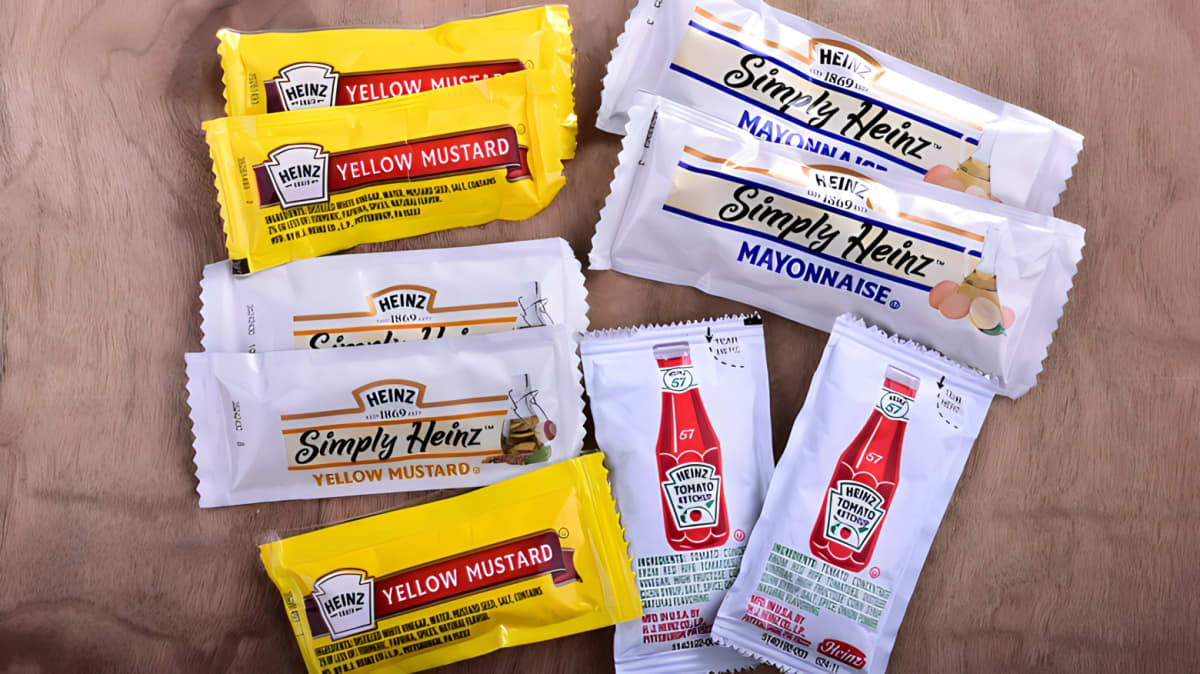 Fast food condiment packets 