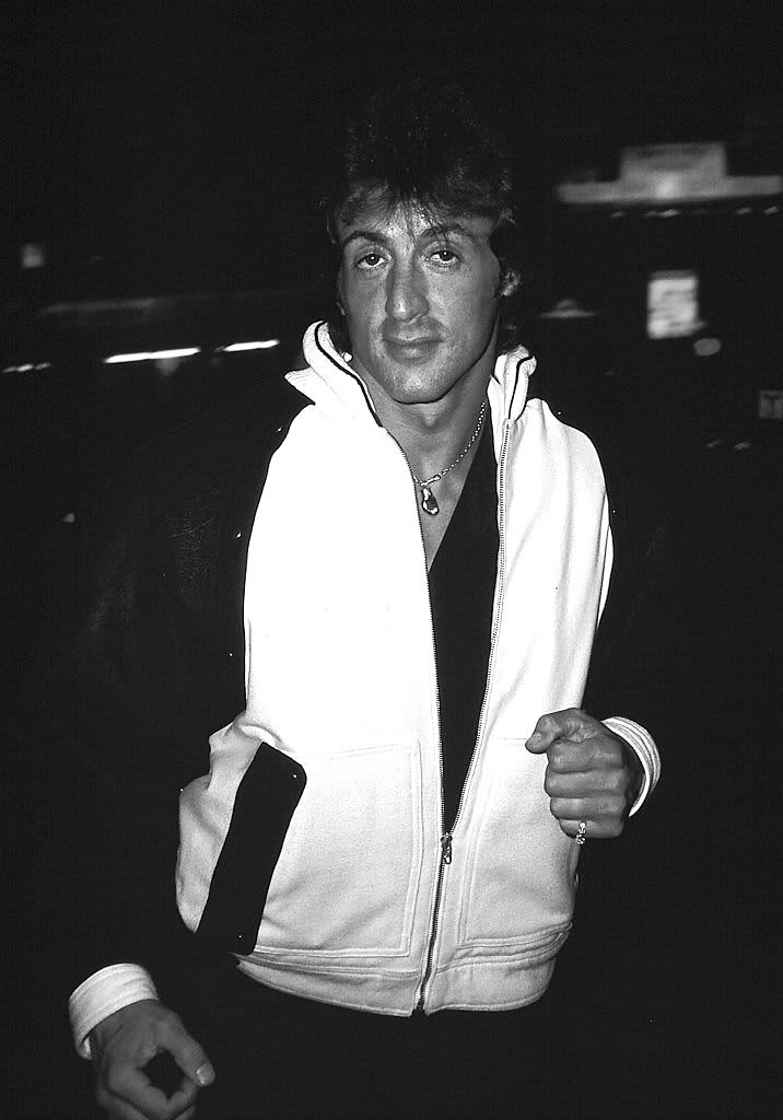 LOS ANGELES - CIRCA 1985:  Actor Sylvester Stallone poses for a portrait in circa 1985 in Los Angeles, California. (Photo by Donaldson Collection/Michael Ochs Archives/Getty Images) 