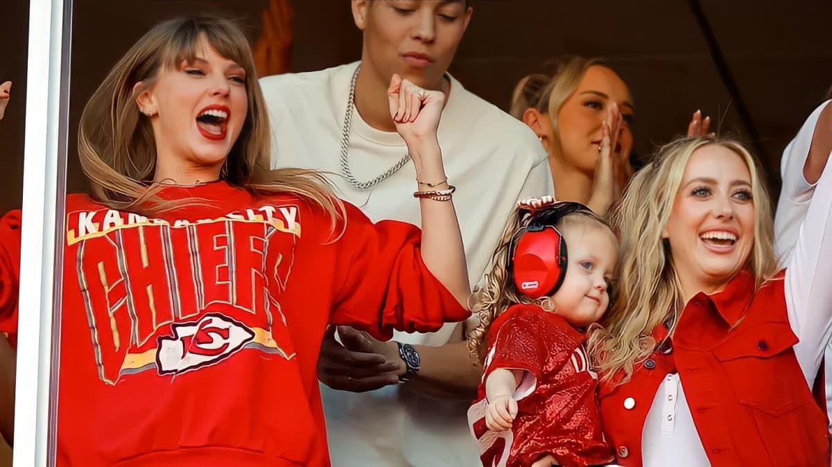 Taylor swift at a chief's game