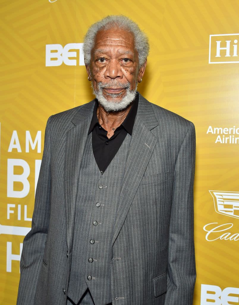 BEVERLY HILLS, CALIFORNIA - FEBRUARY 23: Morgan Freeman backstage during the American Black Film Festival Honors Awards Ceremony at The Beverly Hilton Hotel on February 23, 2020 in Beverly Hills, California. (Photo by Amy Sussman/Getty Images)