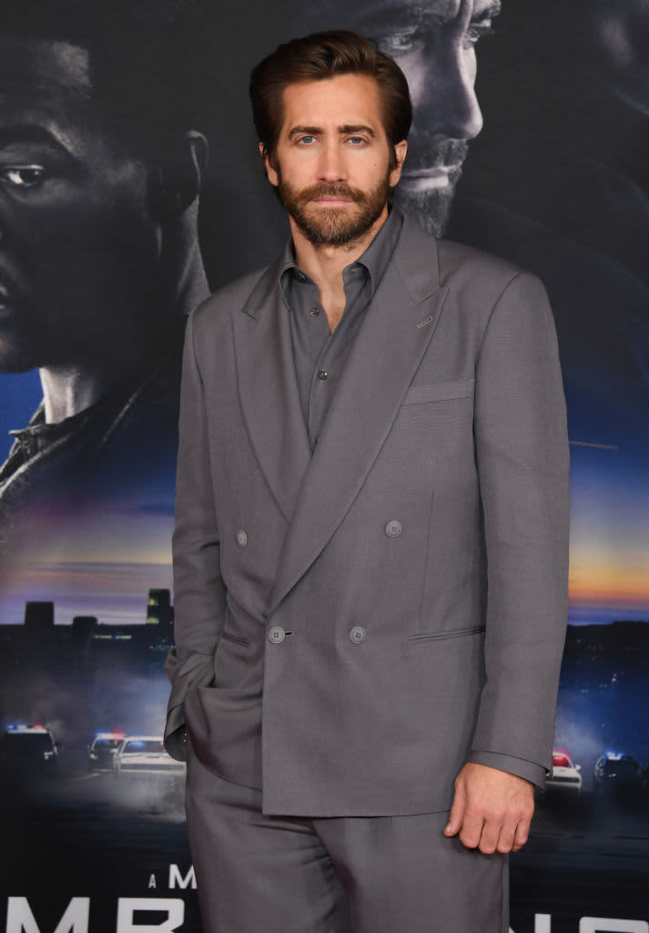 LOS ANGELES, CALIFORNIA - APRIL 04: Jake Gyllenhaal attends the Los Angeles premiere of "Ambulance" at the Academy Museum of Motion Pictures on April 04, 2022 in Los Angeles, California. (Photo by David Livingston/FilmMagic)