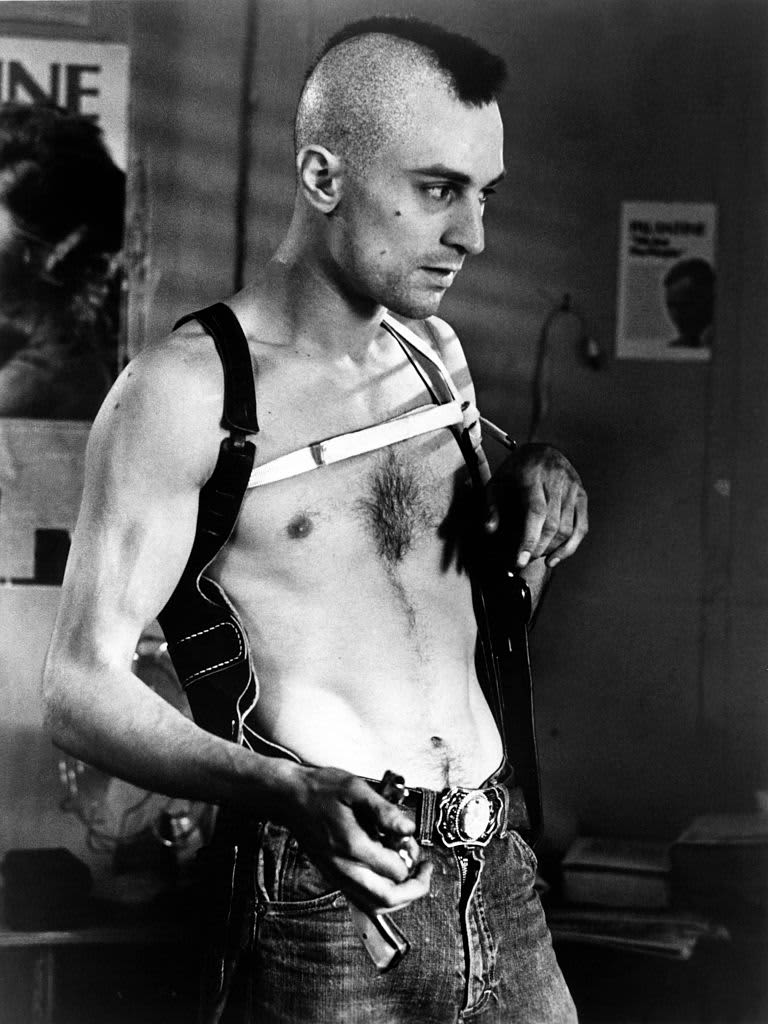 American actor Robert de Niro on the set of Taxi Driver, directed by Martin Scorsese. (Photo by Sunset Boulevard/Corbis via Getty Images)