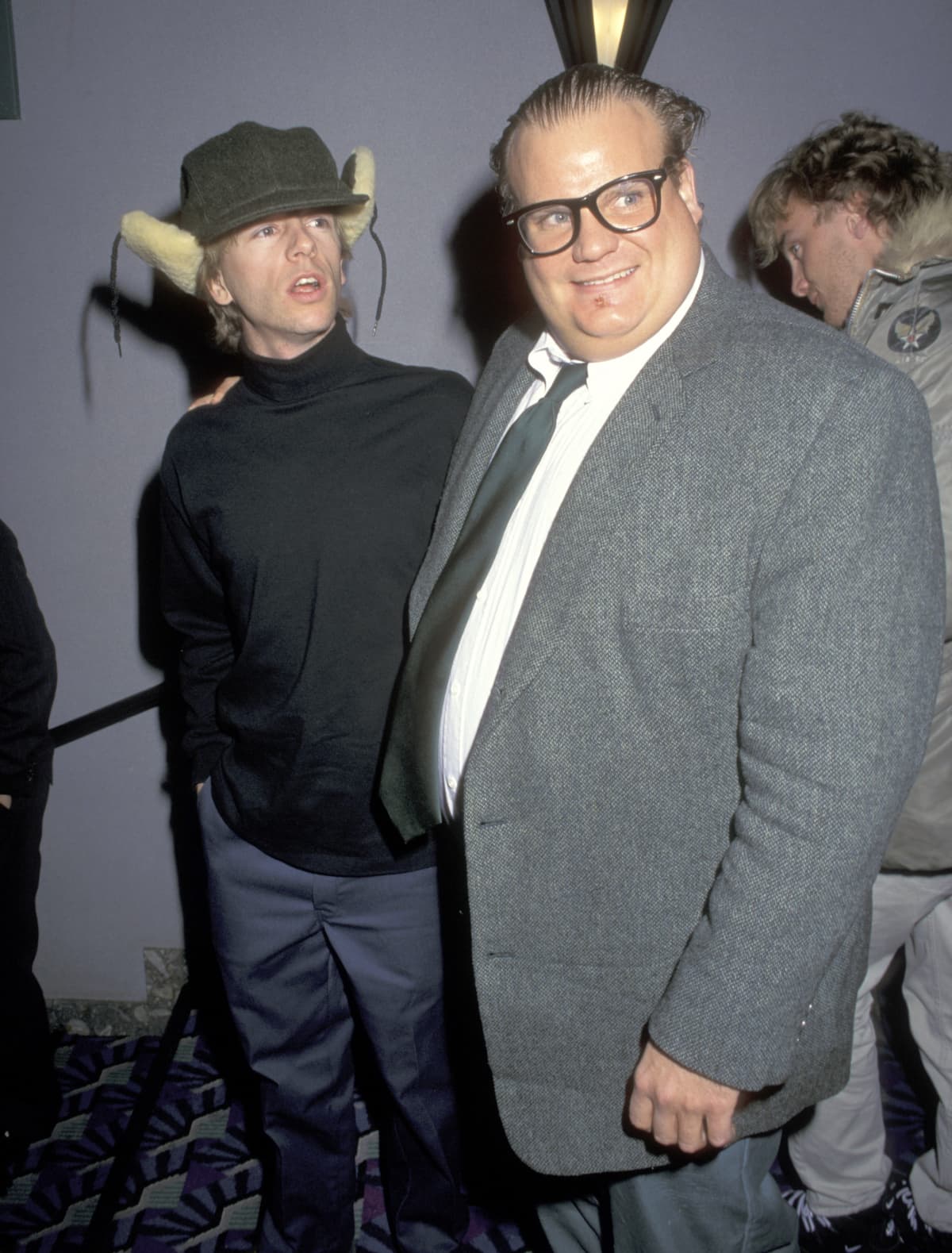 David Spade and Chris Farley (Photo by Ron Galella/Ron Galella Collection via Getty Images)