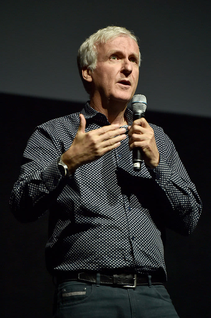 BEIJING, CHINA - FEBRUARY 18: Canadian filmmaker James Cameron attends the press conference of film 'Alita: Battle Angel' on February 18, 2019 in Beijing, China. (Photo by Liu Ying/Visual China Group via Getty Images)