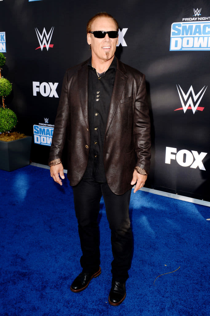 LOS ANGELES, CALIFORNIA - OCTOBER 04: Sting attends WWE 20th Anniversary Celebration Marking Premiere of WWE Friday Night SmackDown on FOX at Staples Center on October 04, 2019 in Los Angeles, California. (Photo by Jerod Harris/Getty Images)