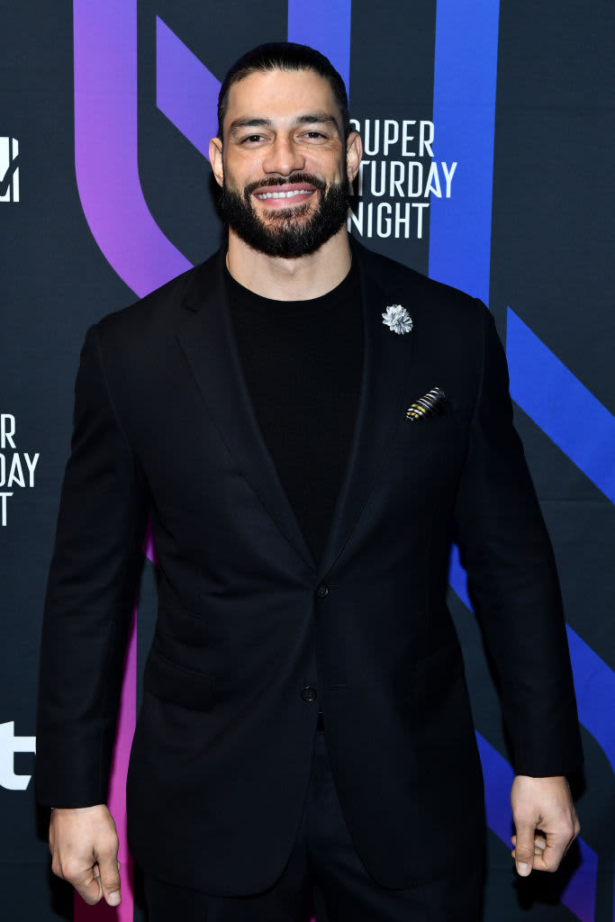 ORLANDO, FLORIDA - OCTOBER 30: In this image released on November 08, WWE Star Roman Reigns poses ahead of the MTV EMA's 2020 on October 30, 2020 in Orlando, United States. The MTV EMA's aired on November 08, 2020. (Photo by WWE, INC./(c) WWE, INC. via Getty Images)
