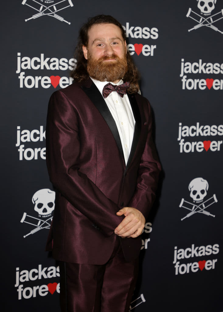 HOLLYWOOD, CALIFORNIA - FEBRUARY 01: Sami Zayn attends the U.S. premiere of "Jackass Forever" at TCL Chinese Theatre on February 01, 2022 in Hollywood, California. (Photo by Kevin Winter/Getty Images)